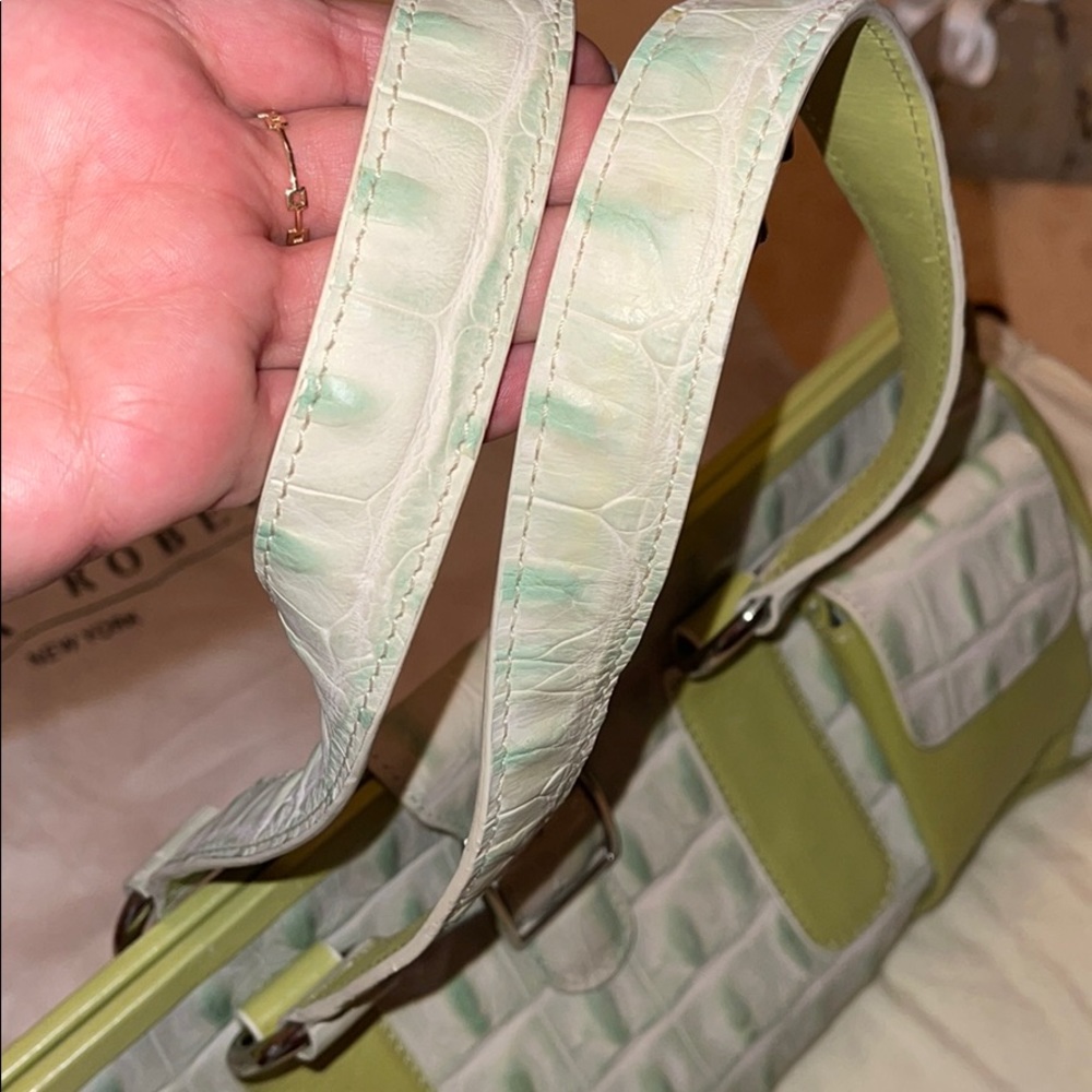 Sondra Roberts Faux Croc 🐊 Shoulder Bag Purse 💚 - Picture 13 of 14